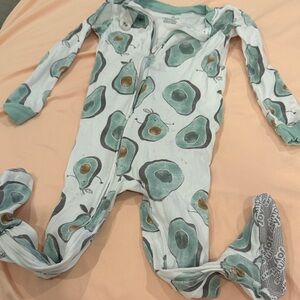 Carter's Green Avocado Print Kids Pajamas